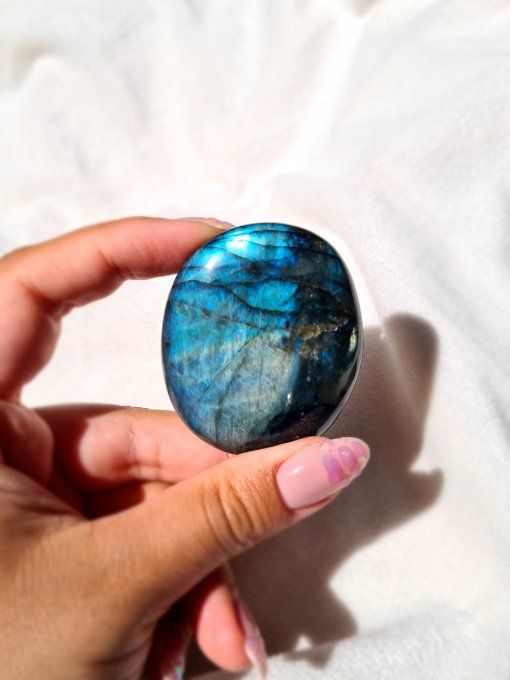 Galet Labradorite Bleue