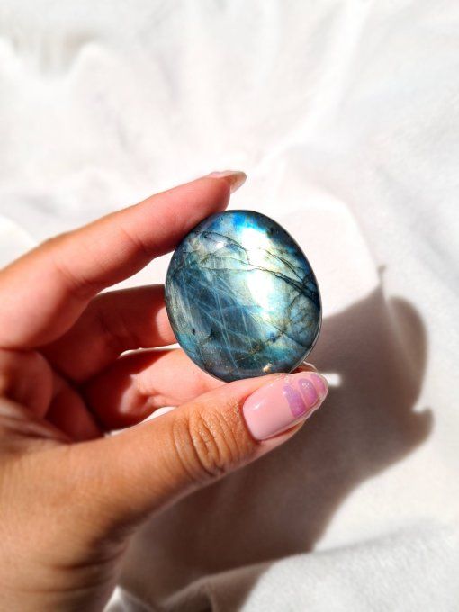 Galet Labradorite Bleue