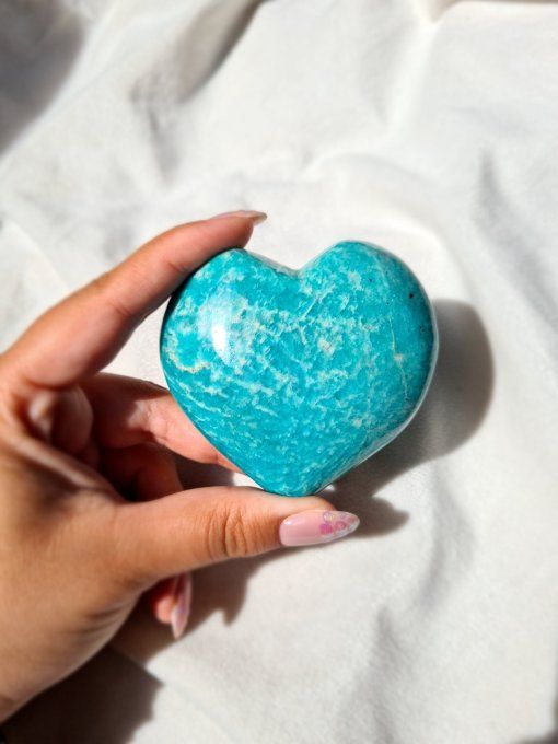 Coeur en Amazonite 