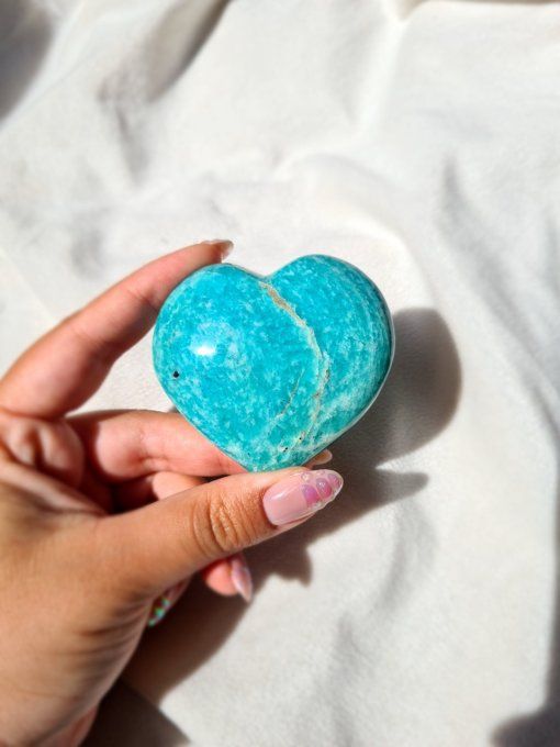 Coeur en Amazonite 