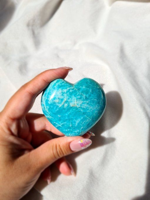 Coeur en Amazonite 