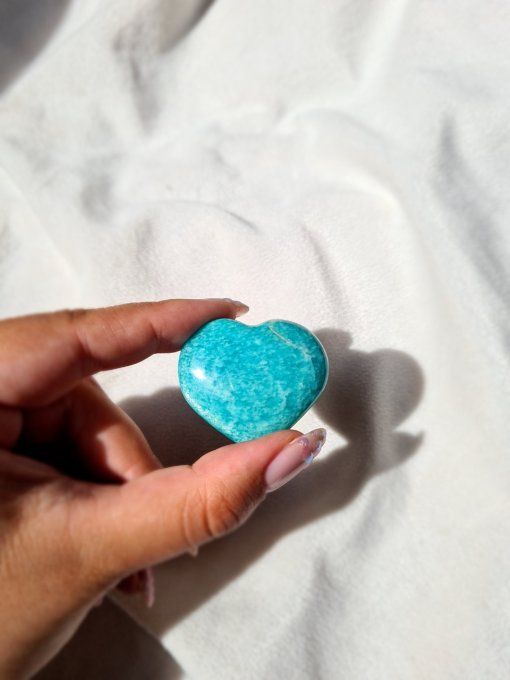 Coeur en Amazonite 