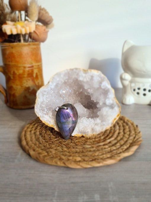 Pendentif Labradorite Violette