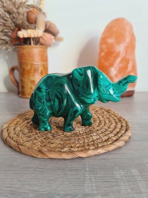 Eléphant en Malachite - Congo