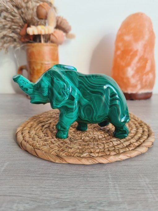 Eléphant en Malachite - Congo