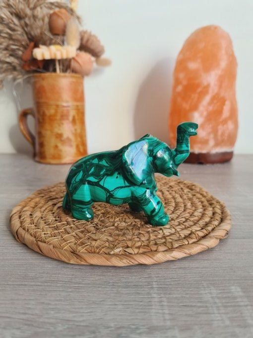 Eléphant en Malachite - Congo