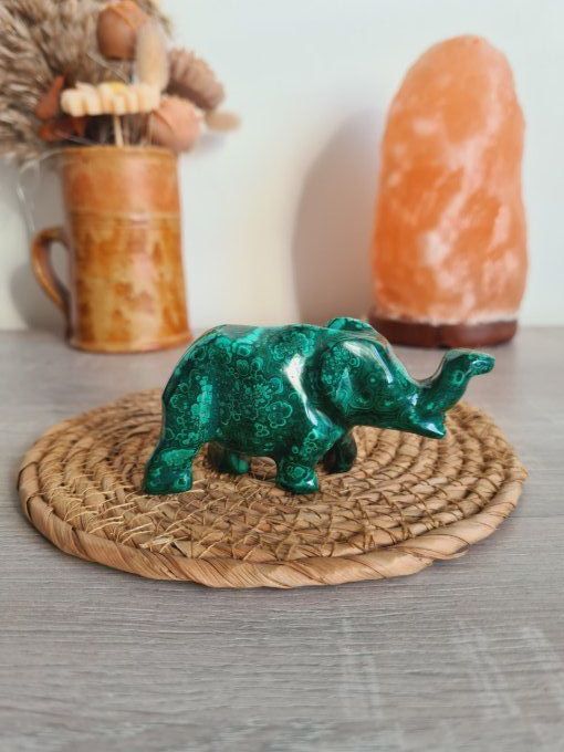 Eléphant en Malachite - Congo