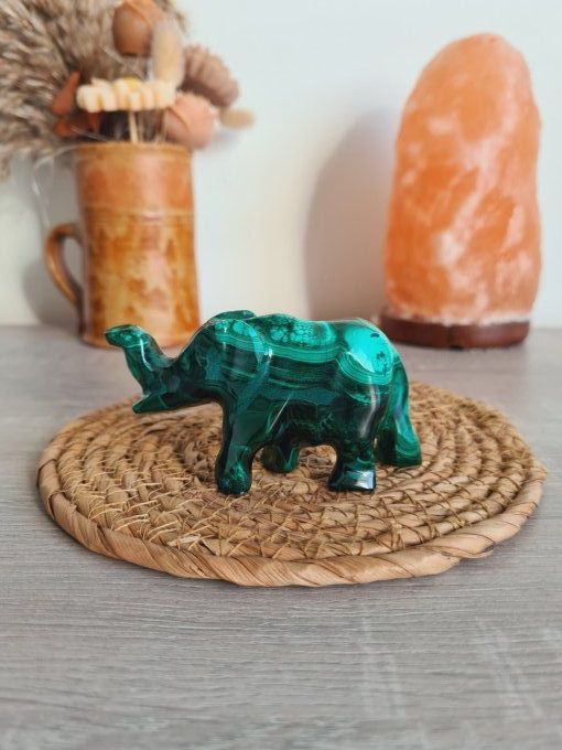 Eléphant en Malachite - Congo