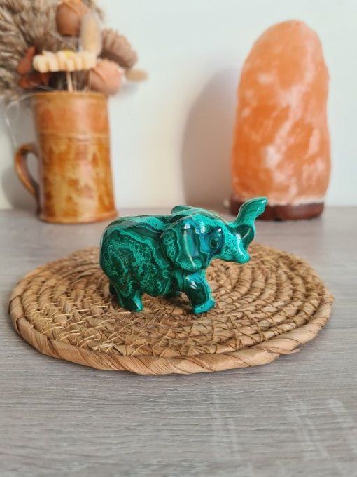 Eléphant en Malachite - Congo