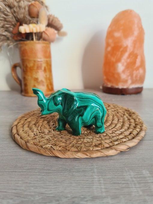 Eléphant en Malachite - Congo