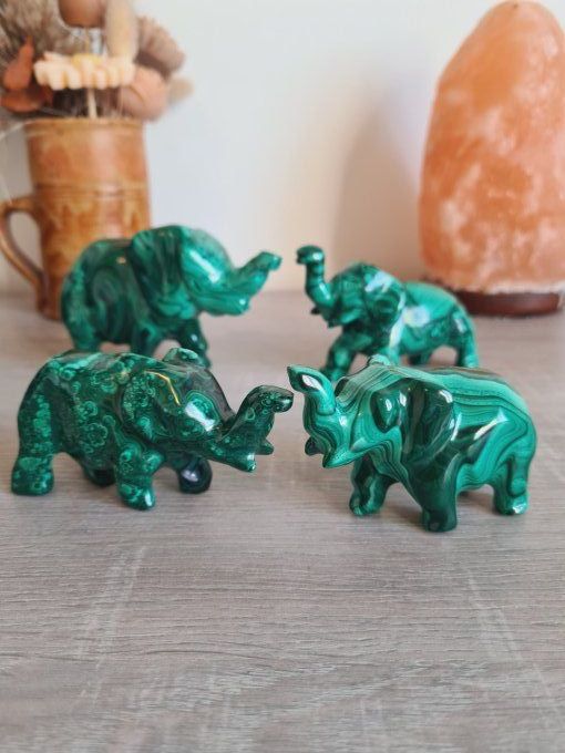 Eléphant en Malachite - Congo