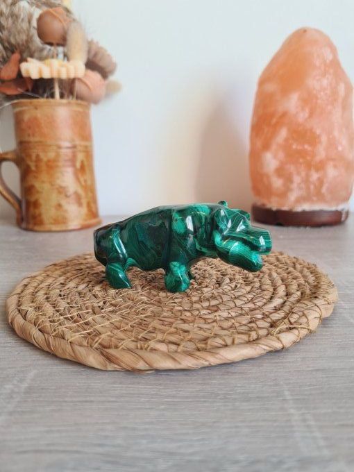 Hippopotame en Malachite - Congo