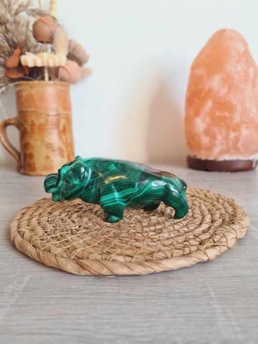 Hippopotame en Malachite - Congo